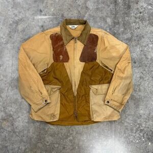 True Vintage Duxbak Canvas Hunting Jacket Corduroy Collar Size L